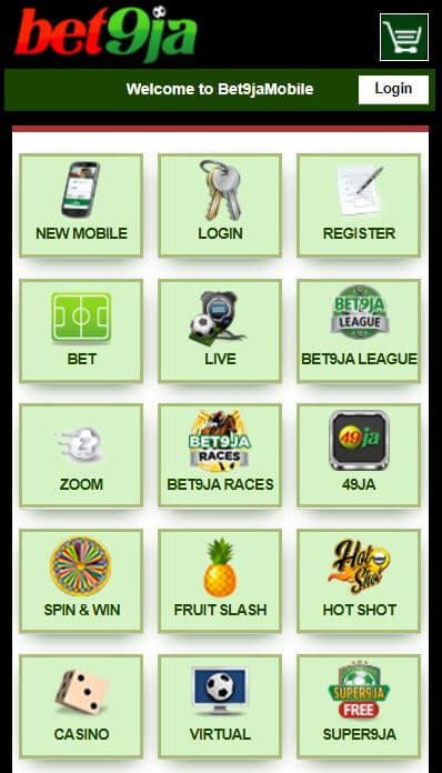 Shop bet9ja old mobile app